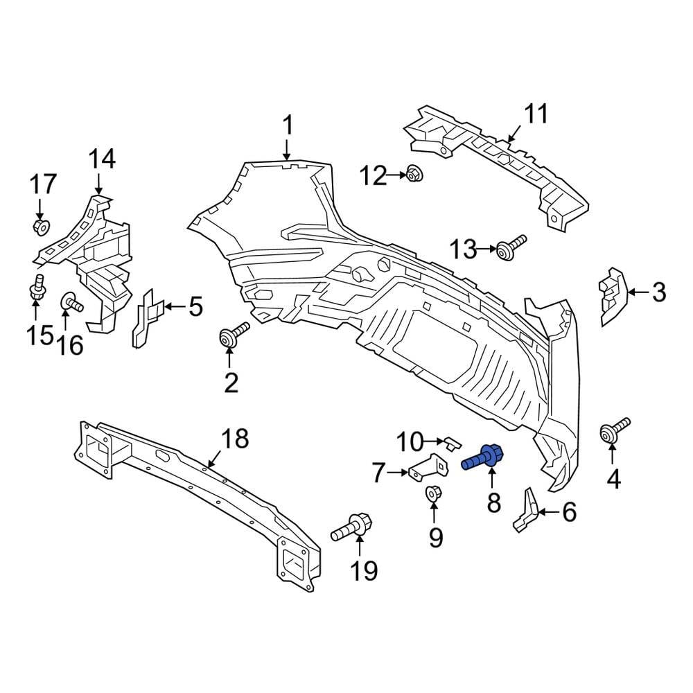 Land Rover OE LR006025 - Tail Light Bolt