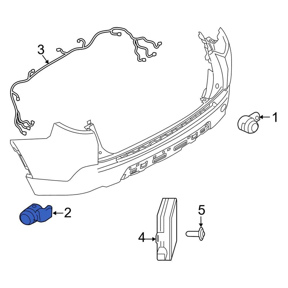 Land Rover OE LR095414 - Rear Outer Parking Aid Sensor