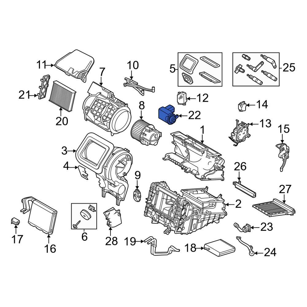 Land Rover OE LR167003 A/C Evaporator Temperature Sensor