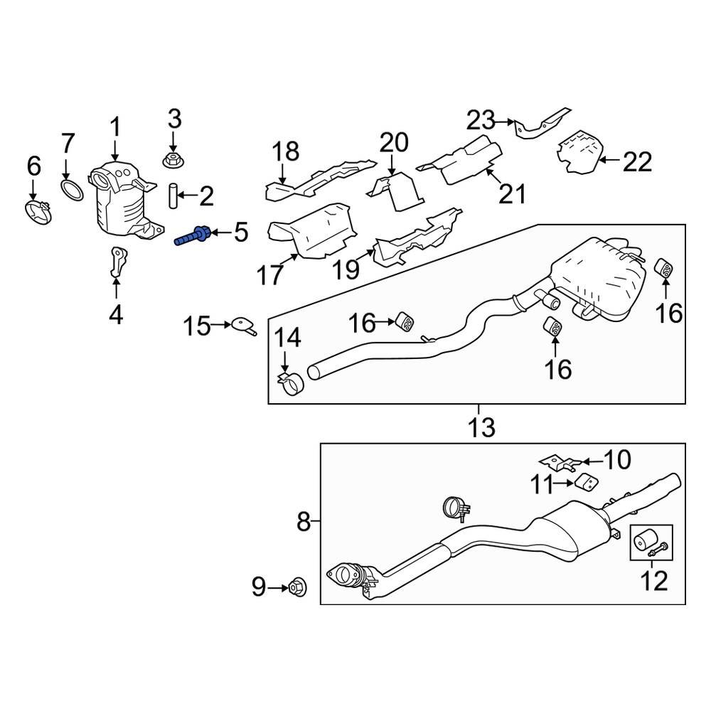 Land Rover OE FS108206 Catalytic Converter Bolt