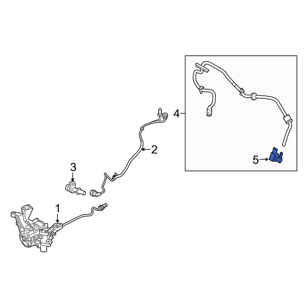 Land Rover OE LR093608 Power Brake Booster Vacuum Sensor
