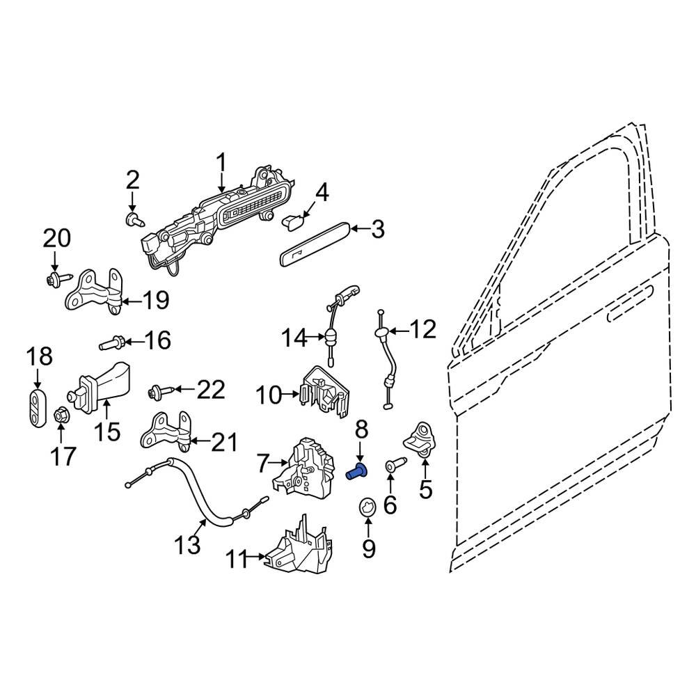 Land Rover OE LR038526 Door Latch Bolt