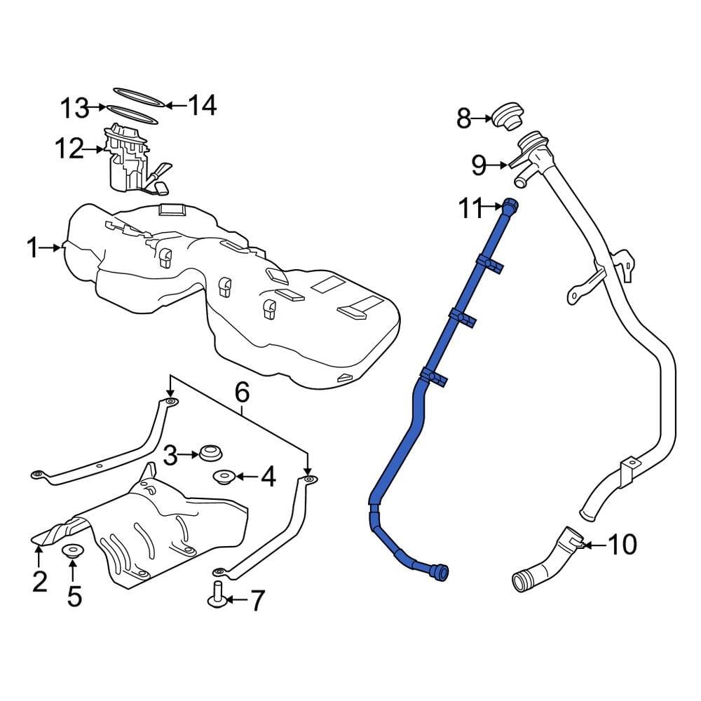 genuine-oem-fuel-tank-vent-hose-for-toyota-7701235070-ebay