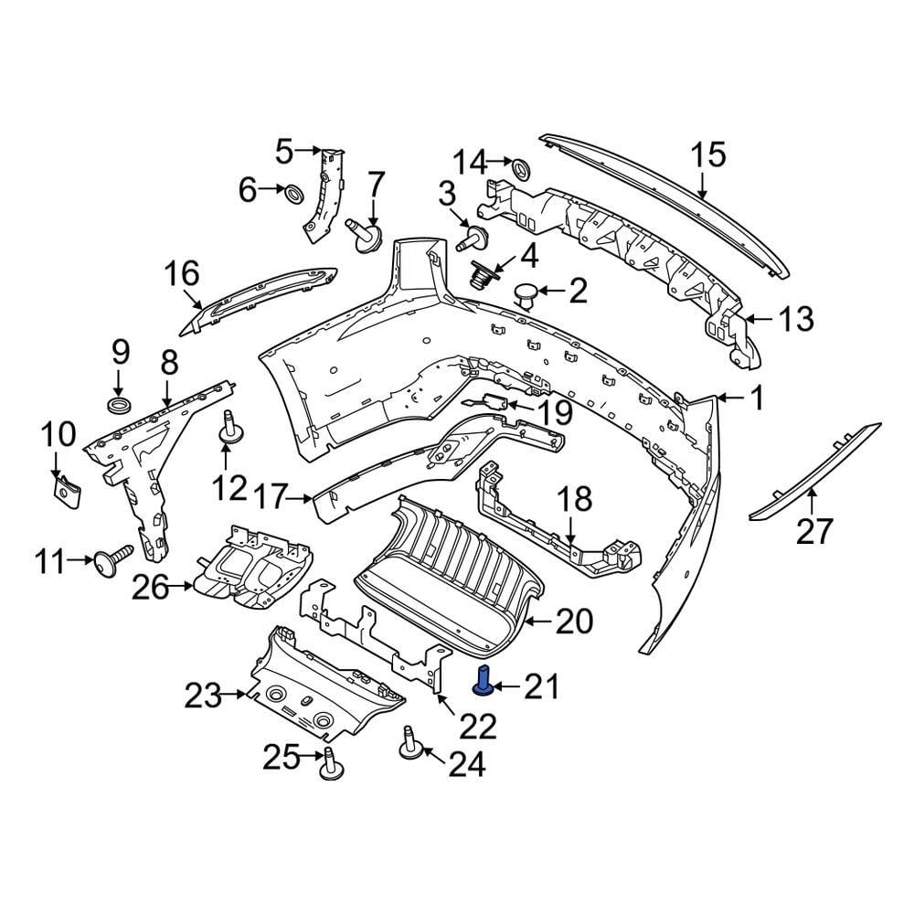 Land Rover OE LR012844 - Valance Panel Clip