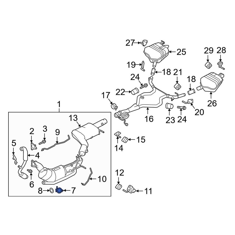 Land Rover OE LR079273 Exhaust Gas Recirculation (EGR) Tube Clamp