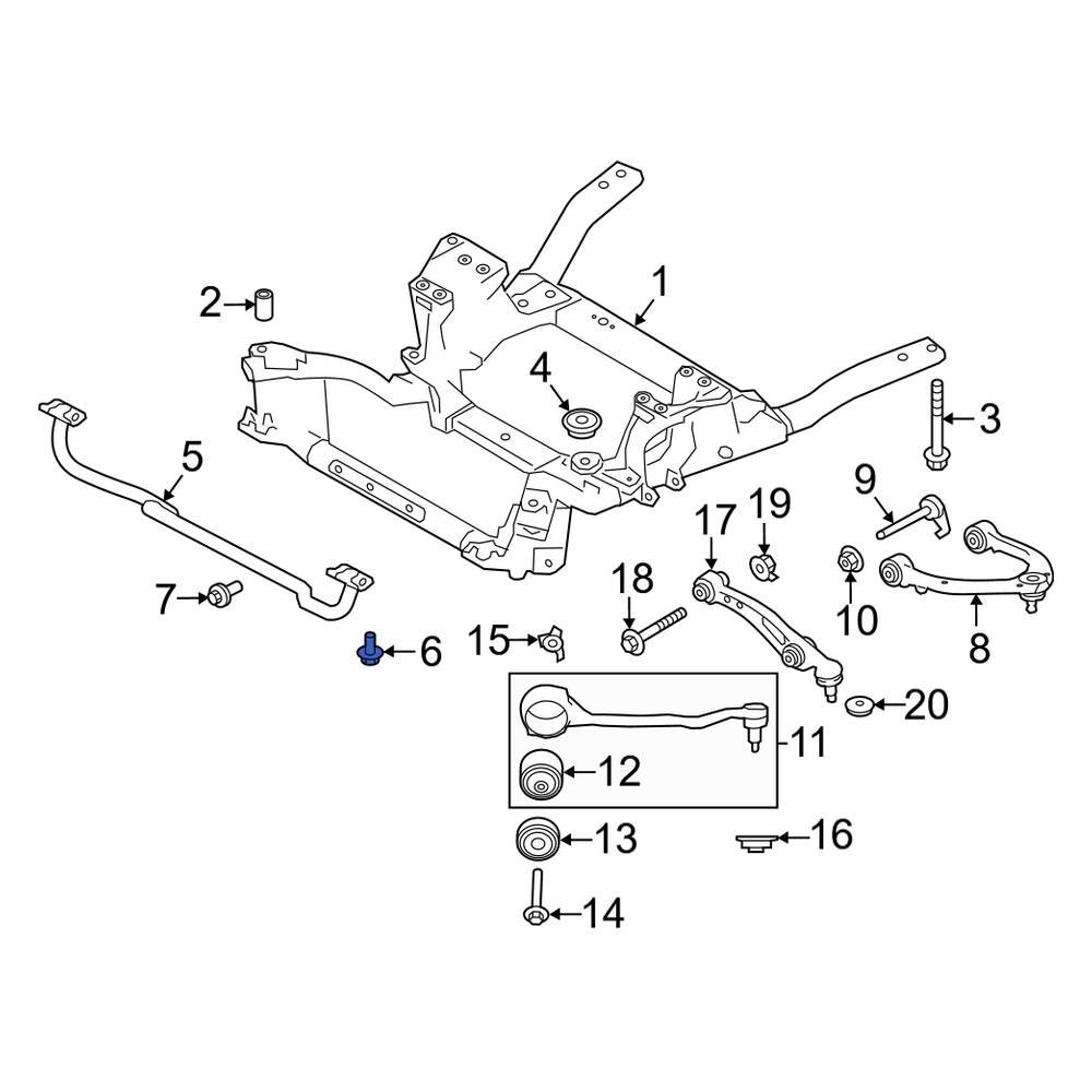 Land Rover OE LR037935 Fuel Tank Shield Bolt