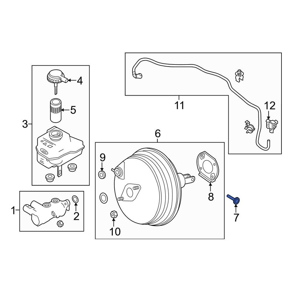 Land Rover OE LR043726 Power Brake Booster Pin