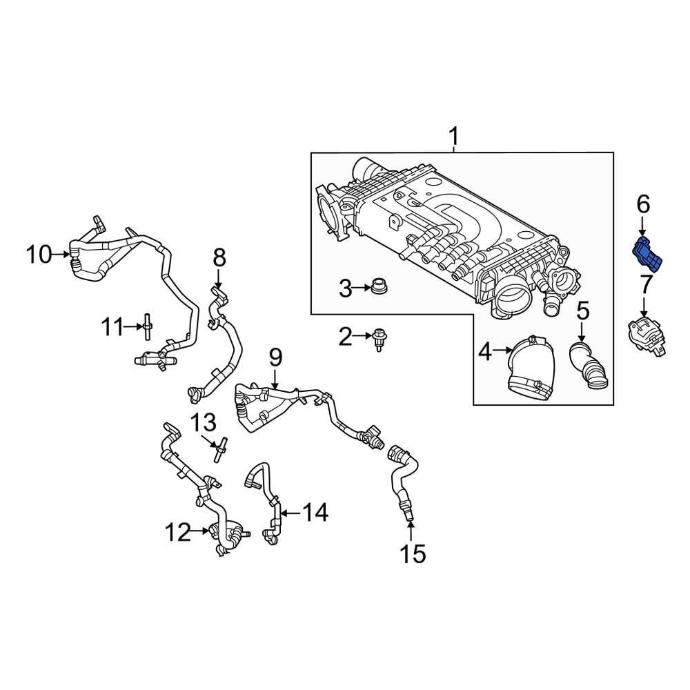 Land Rover OE LR122989 Turbocharger Boost Sensor