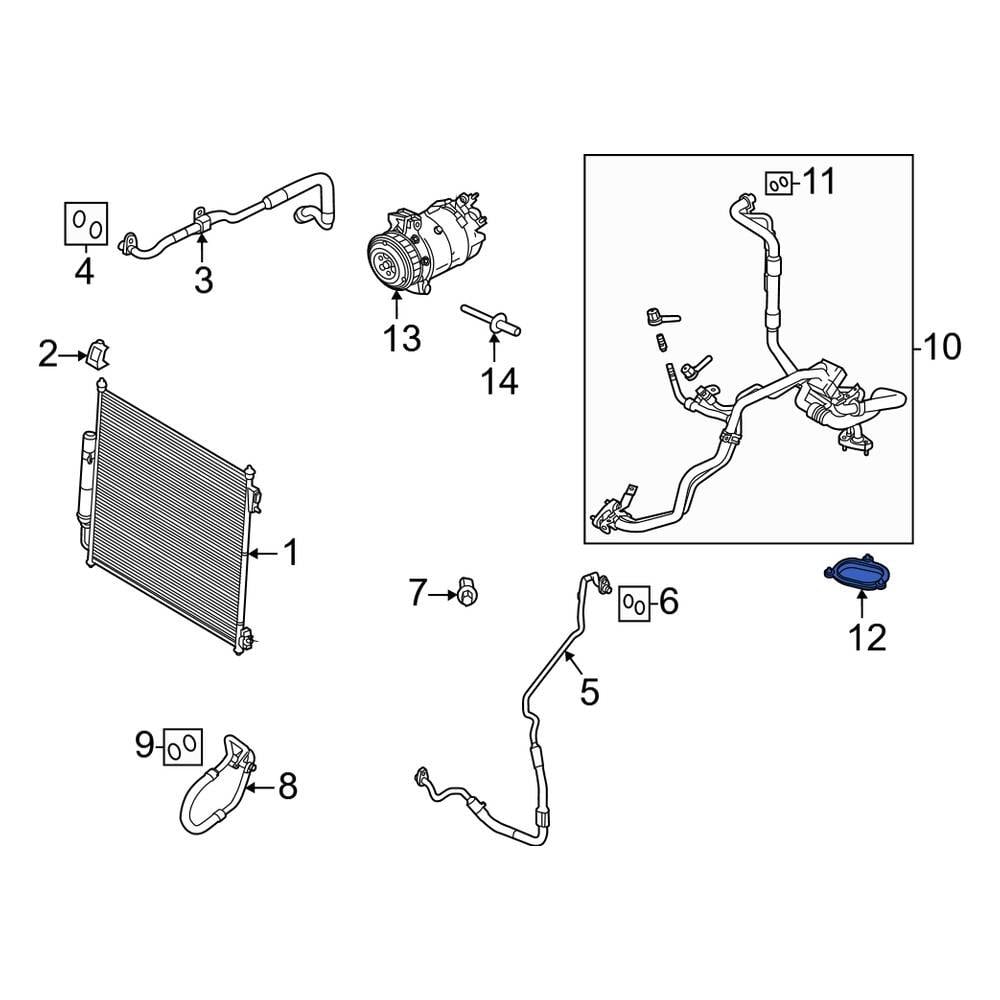 Land Rover OE LR054870 - A/C Line O-Ring