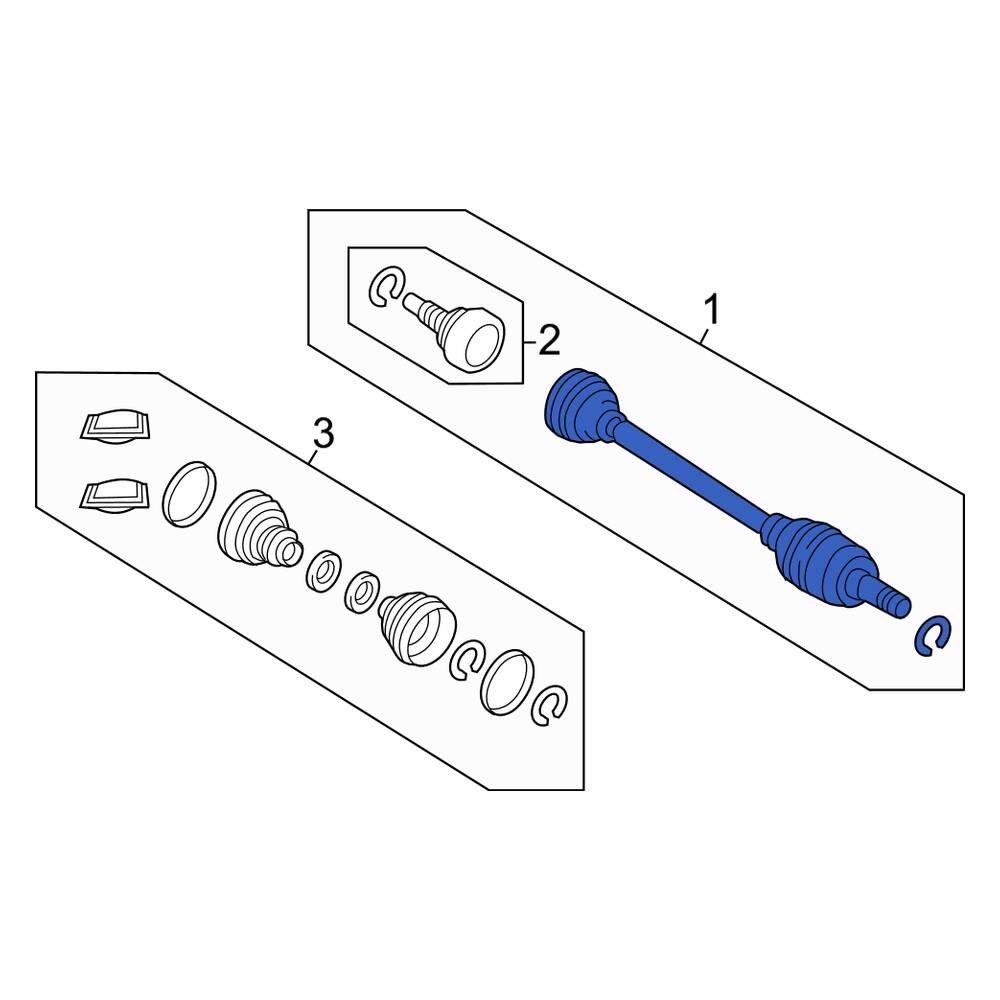 Land Rover OE LR132686 Front Right CV Axle Assembly