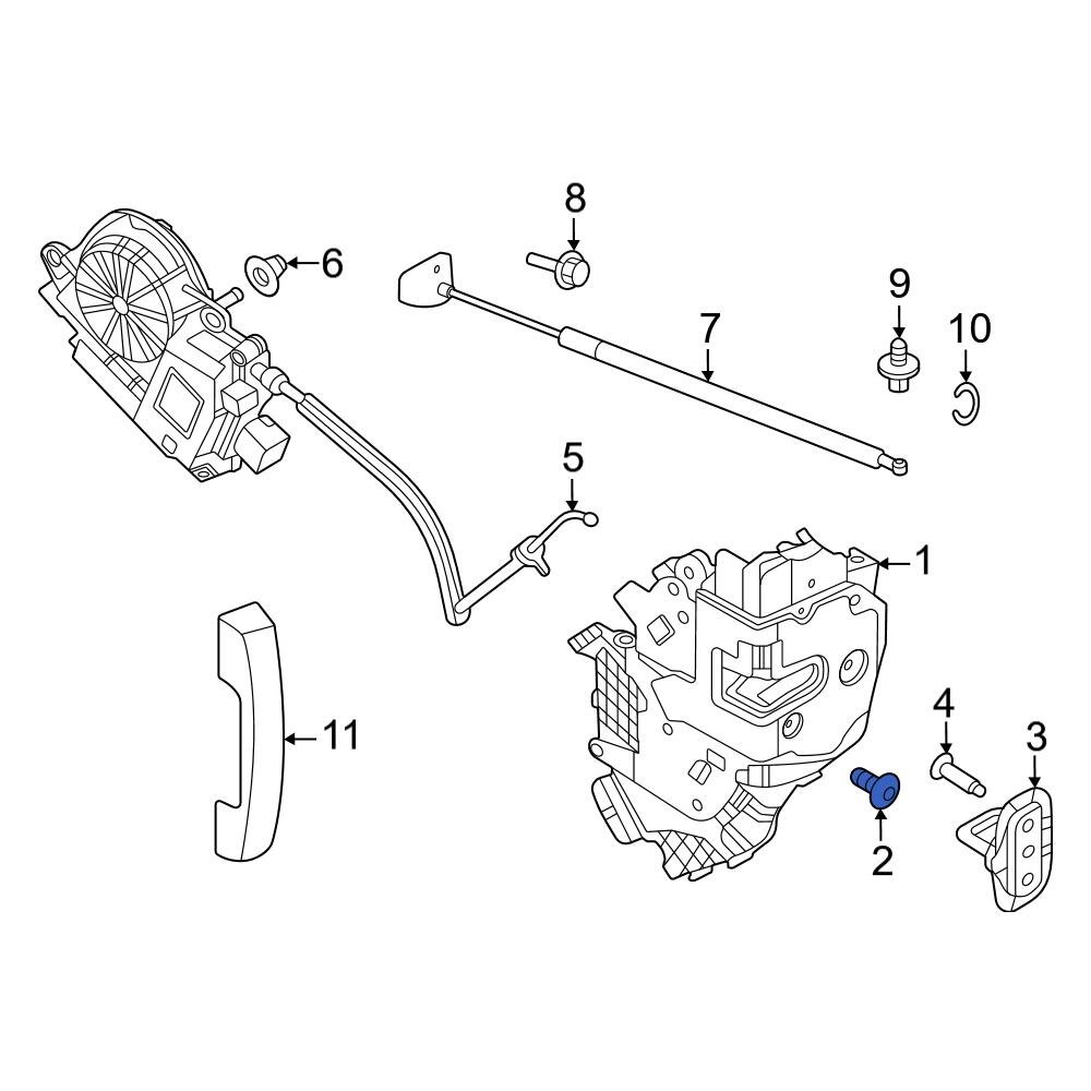 Land Rover OE LR085564 Door Latch Bolt