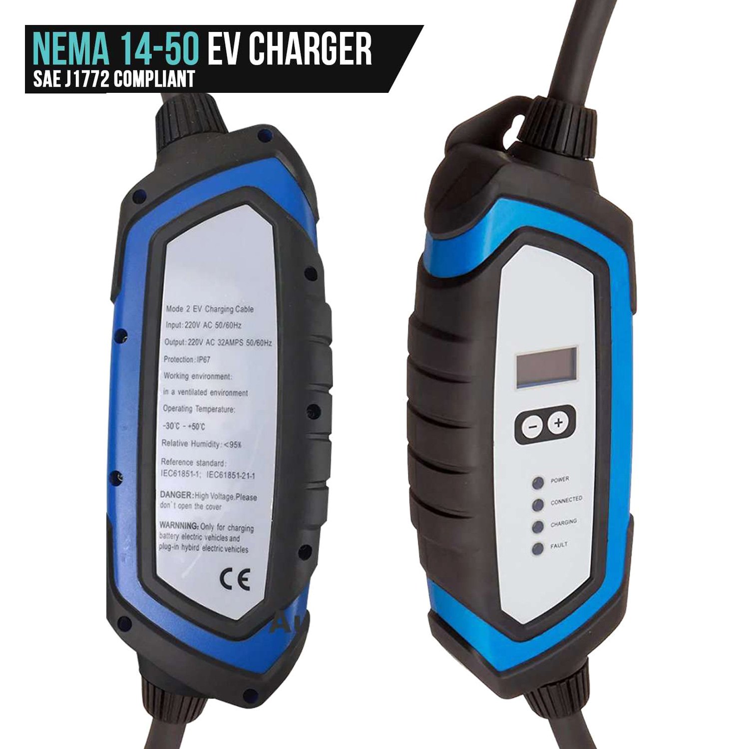 Lectron® EVCharge145032A J1772 Electric Vehicle Charger
