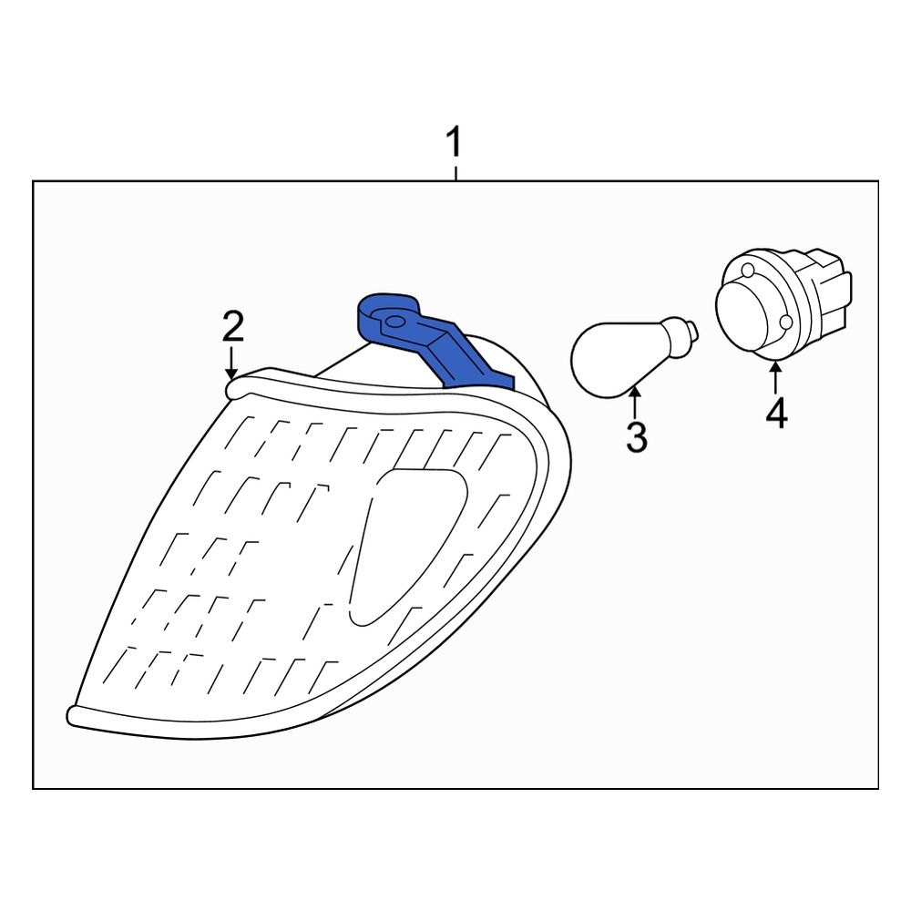 Lexus OE 8161060220 Front Right Parking Light Assembly