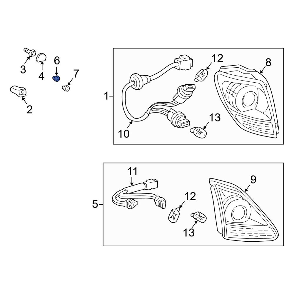 Lexus OE 9008017188 Tail Light Nut