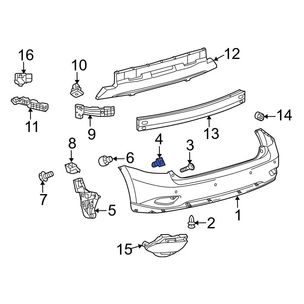 Lexus OE 9018906197 - Deck Lid Finish Panel Grommet