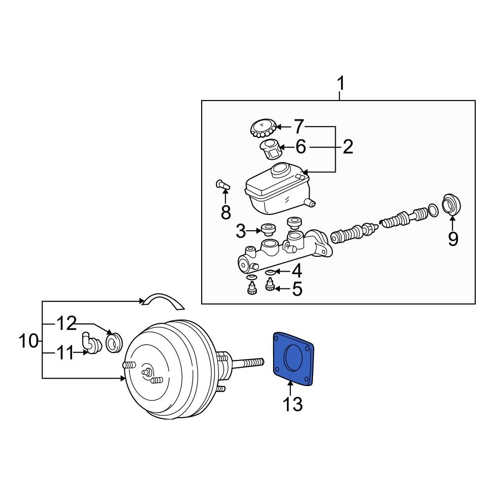 Lexus OE 4478530030 Rear Power Brake Booster Gasket
