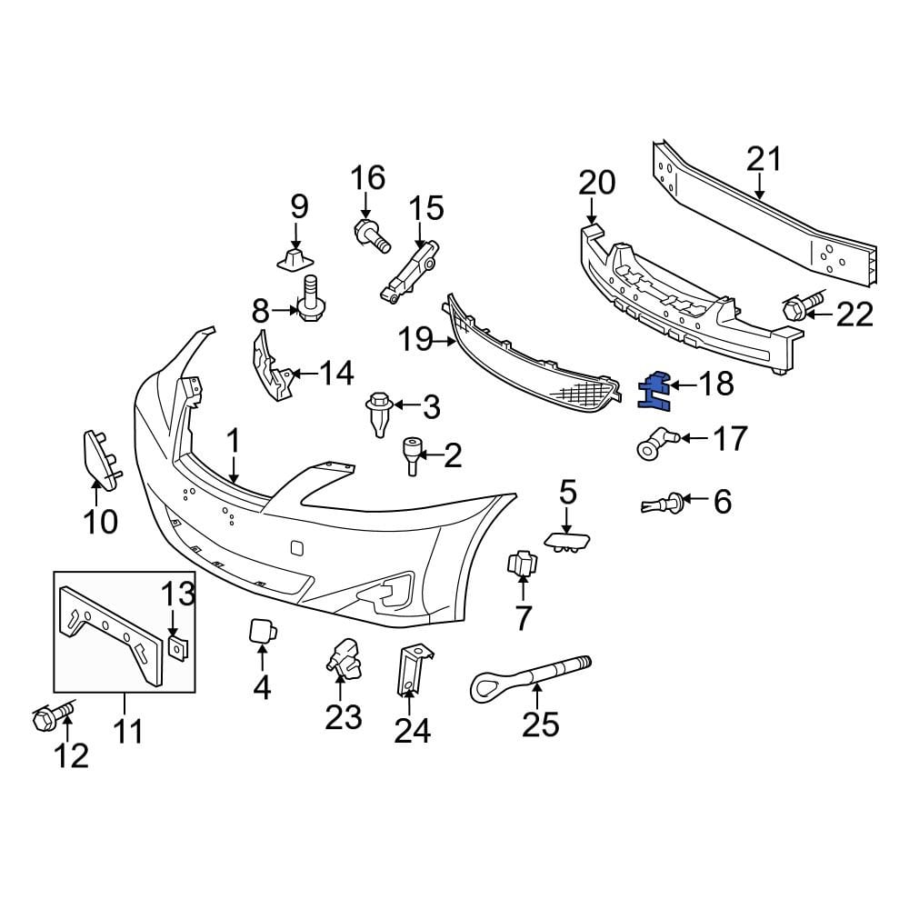 Lexus OE 8934830030C2 Rear Parking Aid Sensor Bracket