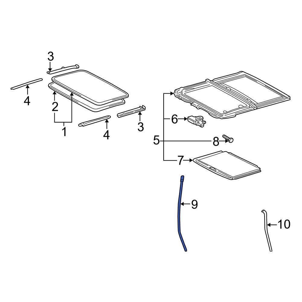 Lexus OE 8271133530 Front Upper Sunroof Drain Hose
