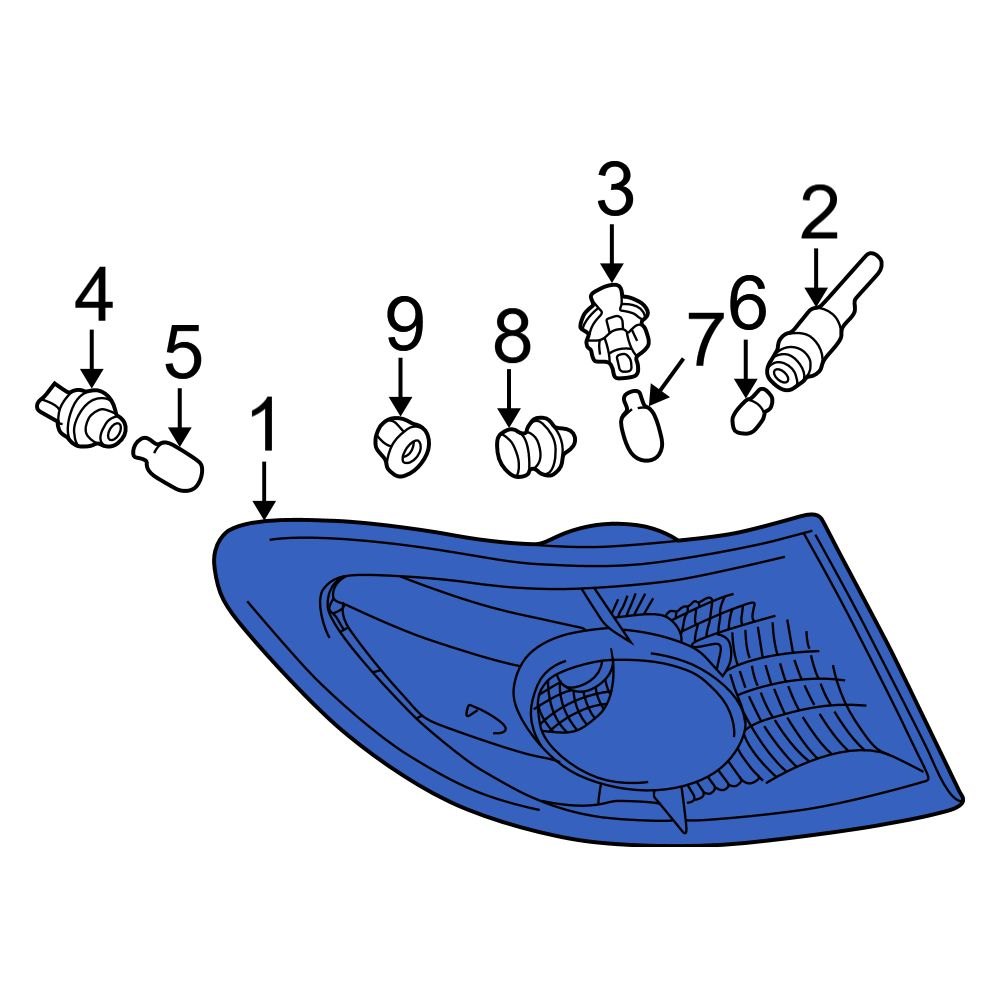 Lexus OE 8156133280 Rear Left Tail Light Assembly