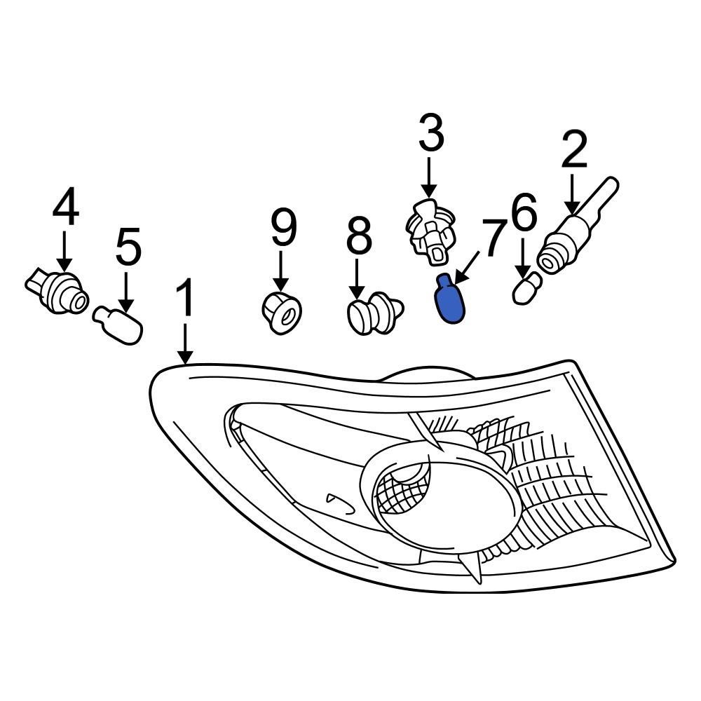 Lexus OE 9098113044 Tail Light Bulb