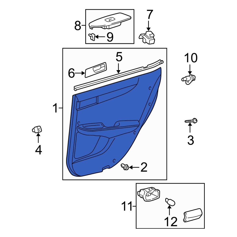 Lexus OE 6711233060 Front Left Outer Door Outer Panel