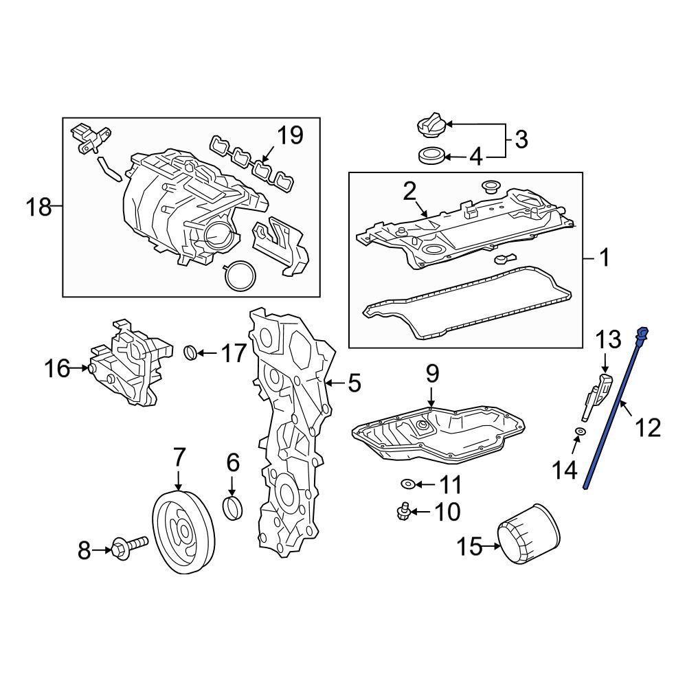Lexus OE 15301F0010 Engine Oil Dipstick