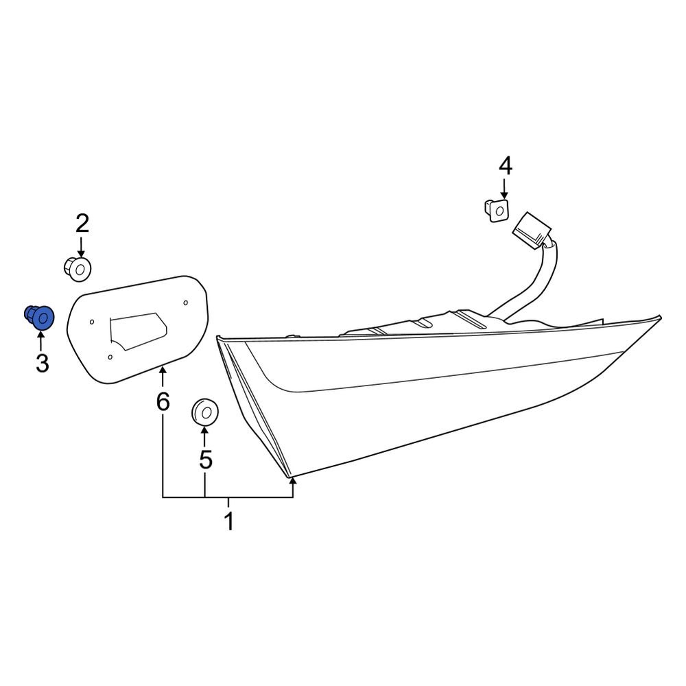 Lexus OE 90176A0004 Tail Light Nut