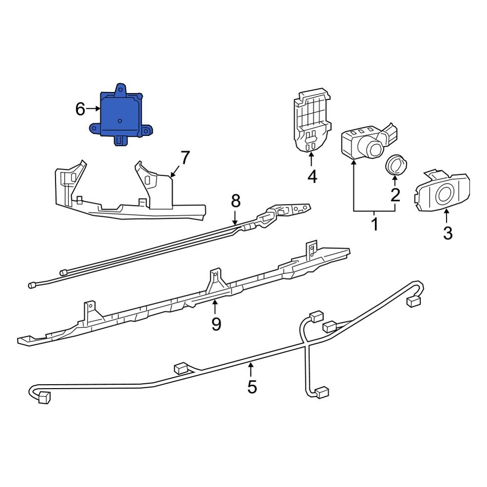 Lexus OE 8816233110 Rear Liftgate Object Sensor