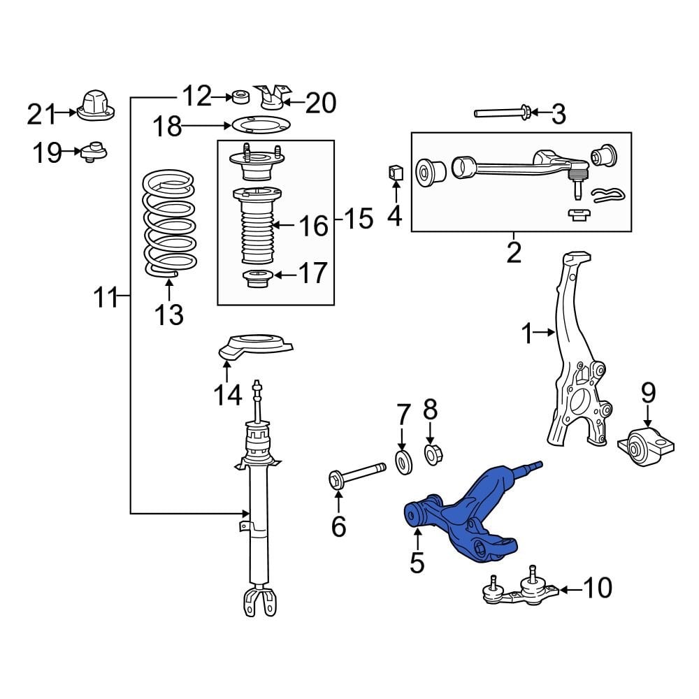 Lexus OE 4864030320 Front Left Lower Suspension Control Arm
