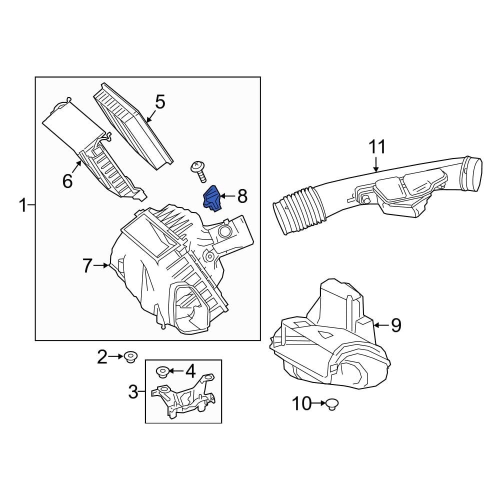 Lexus OE 2220475040 Mass Air Flow Sensor