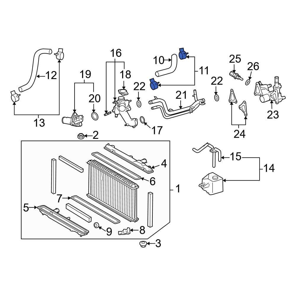 Lexus OE 90466A0026 Lower Radiator Hose Clamp