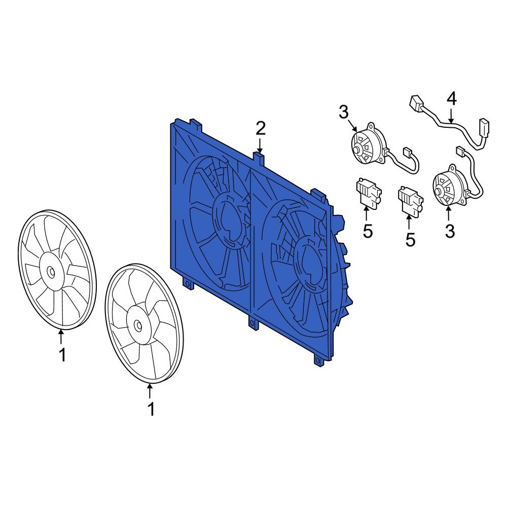 Lexus OE 1671138160 Front Engine Cooling Fan Shroud