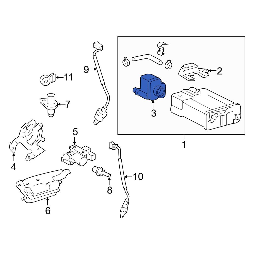 Lexus OE 90910AF006 Evaporative Emissions System Leak Detection Pump
