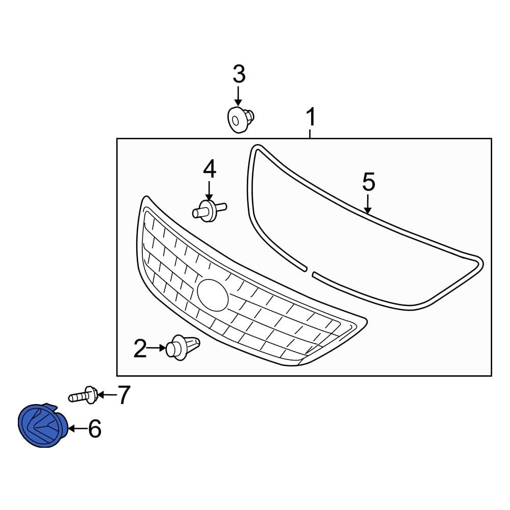 Lexus OE 7531148100 - Front Grille Emblem