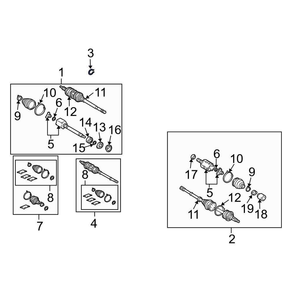 Lexus OE 9052178002 Right Drive Axle Shaft Lock CClip