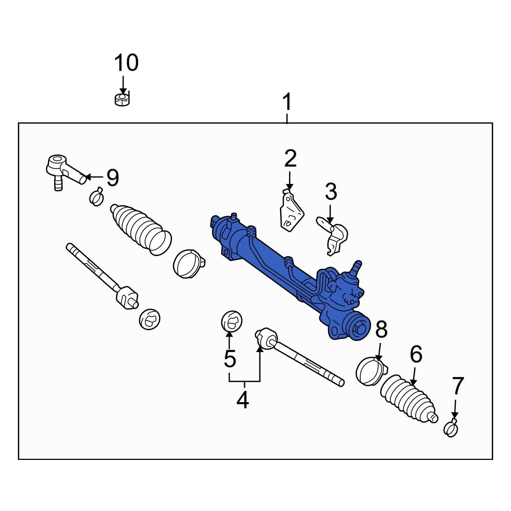 Lexus OE 4420048133 Front Rack And Pinion Housing