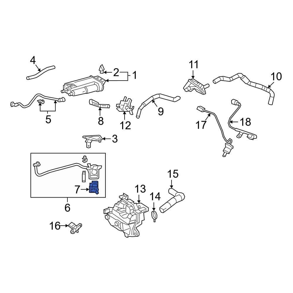 Lexus OE 90910AF006 Evaporative Emissions System Leak Detection Pump
