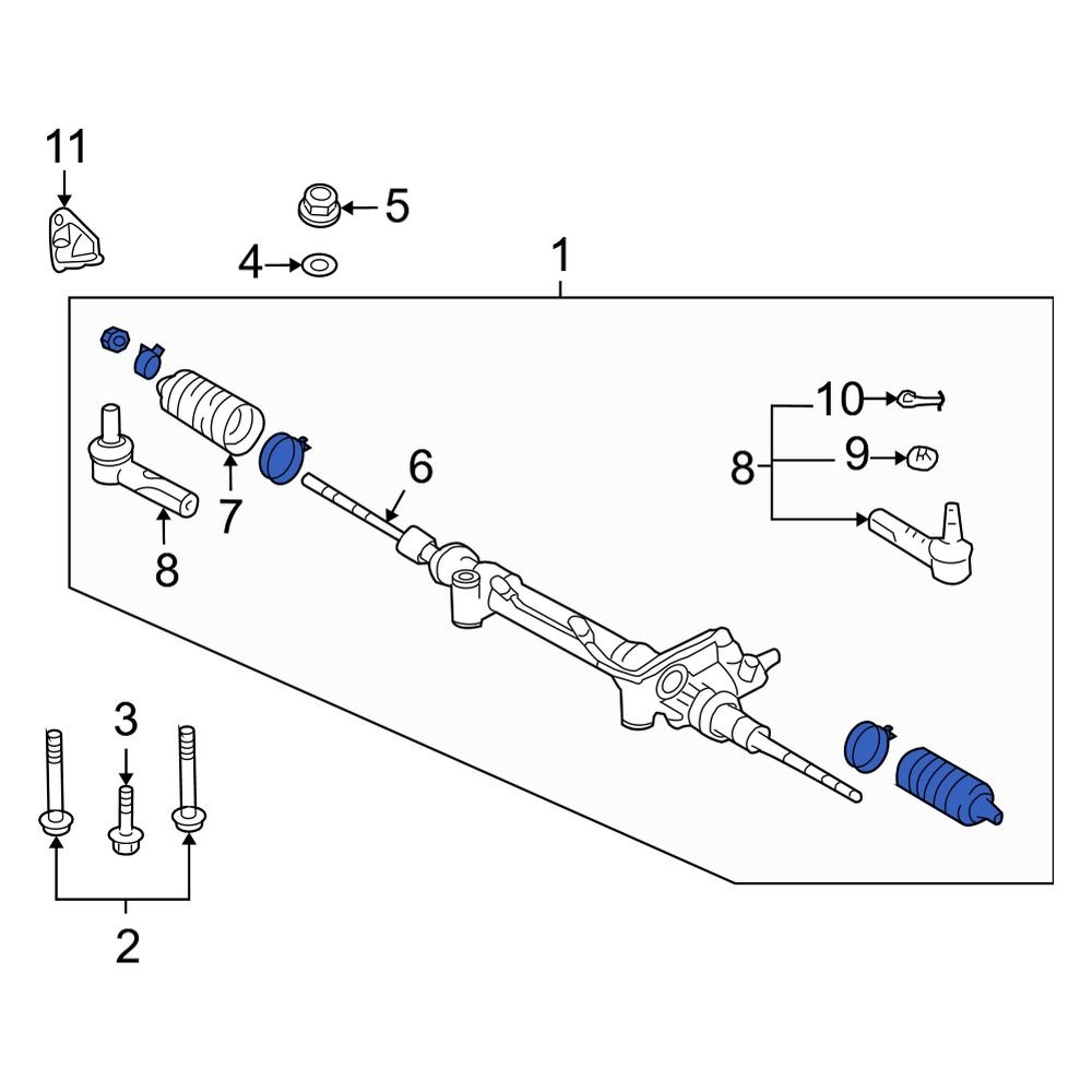 Lexus OE 4420060170 Front Rack and Pinion Assembly