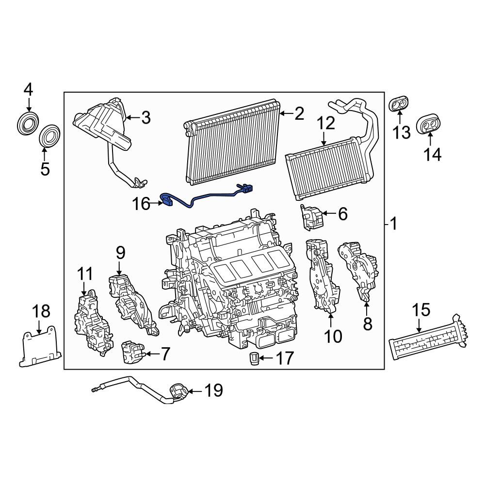 Lexus OE 8862030290 A/C Evaporator Temperature Sensor