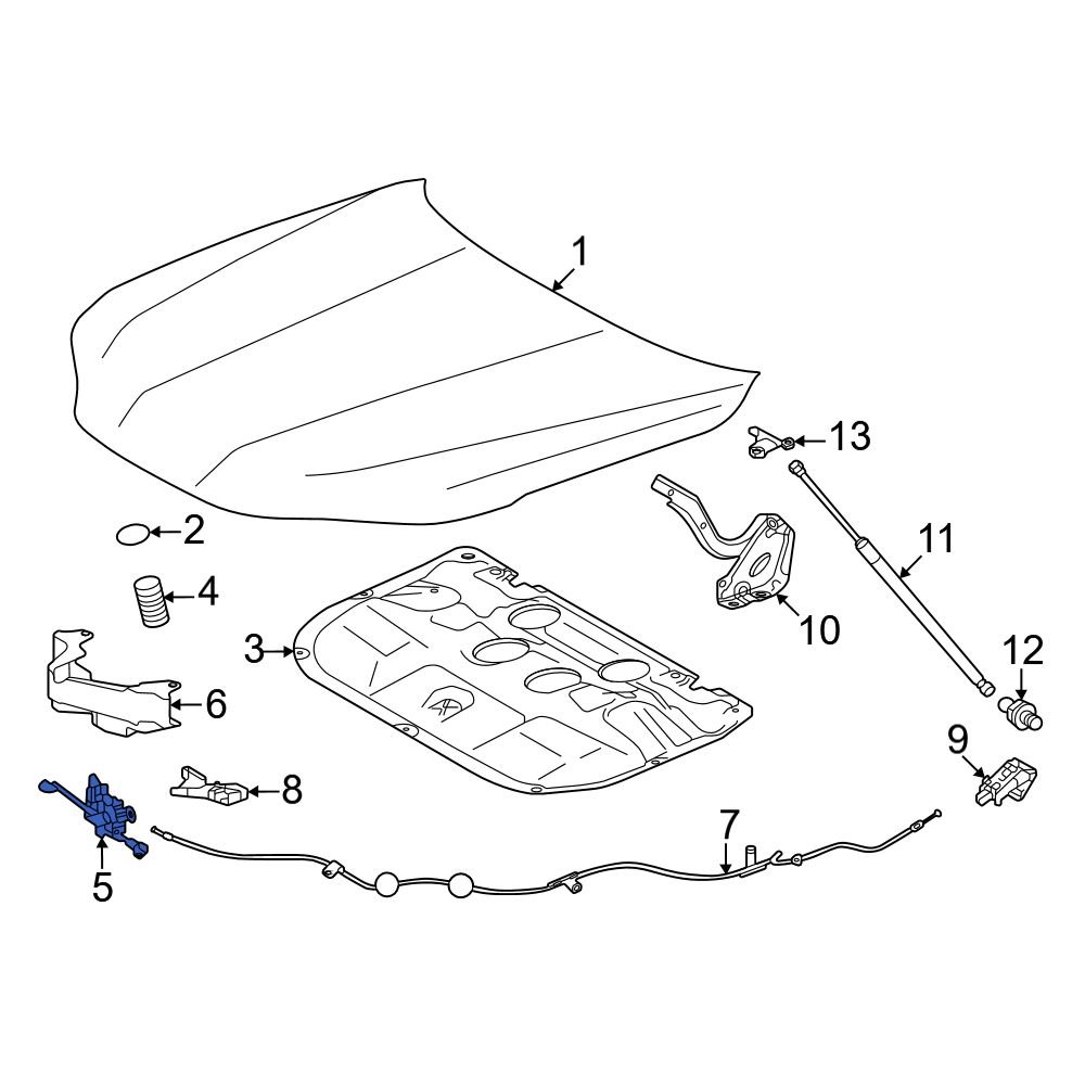 Lexus Oe 5351060520 - Front Hood Latch