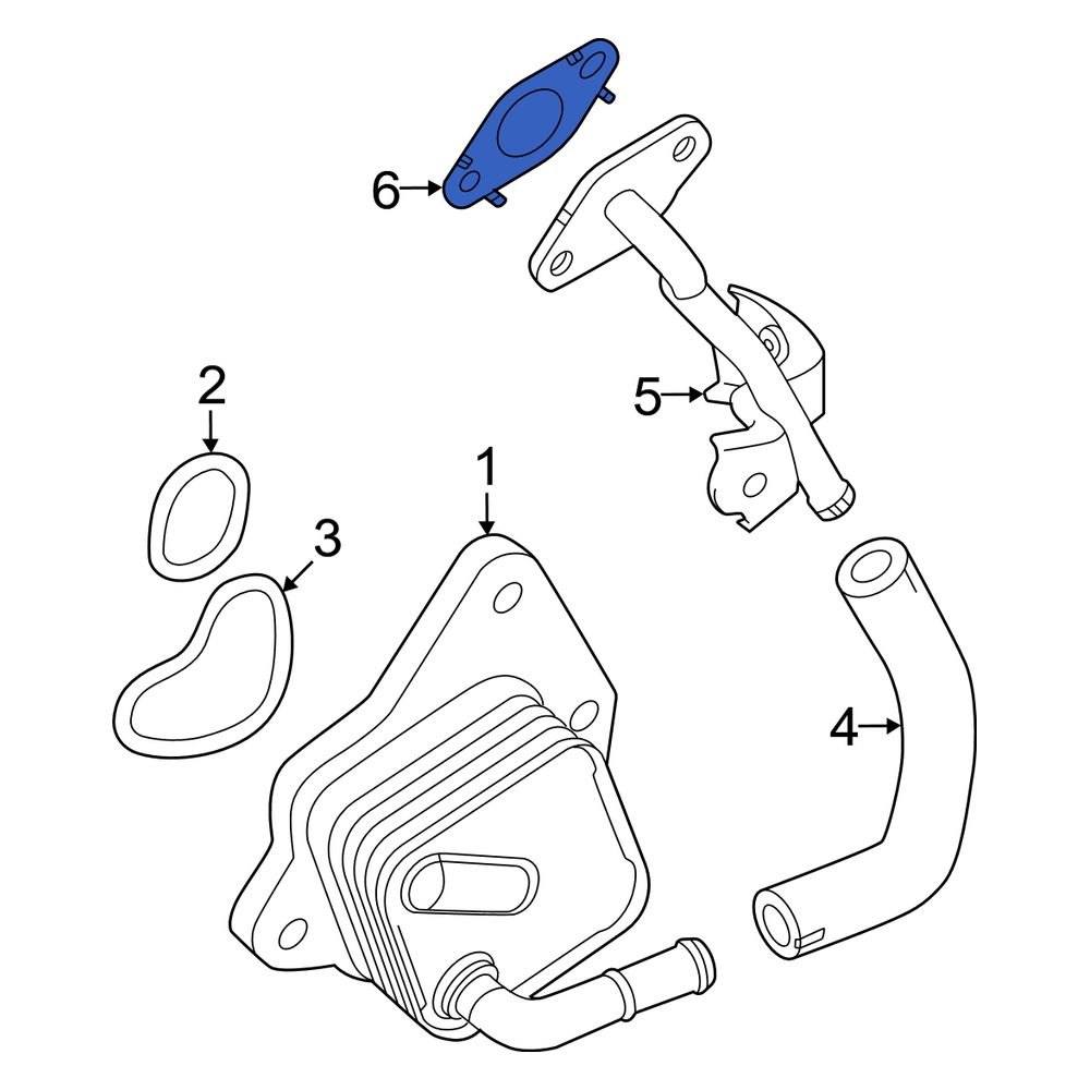 Lexus OE 1634725020 Engine Coolant Pipe Gasket