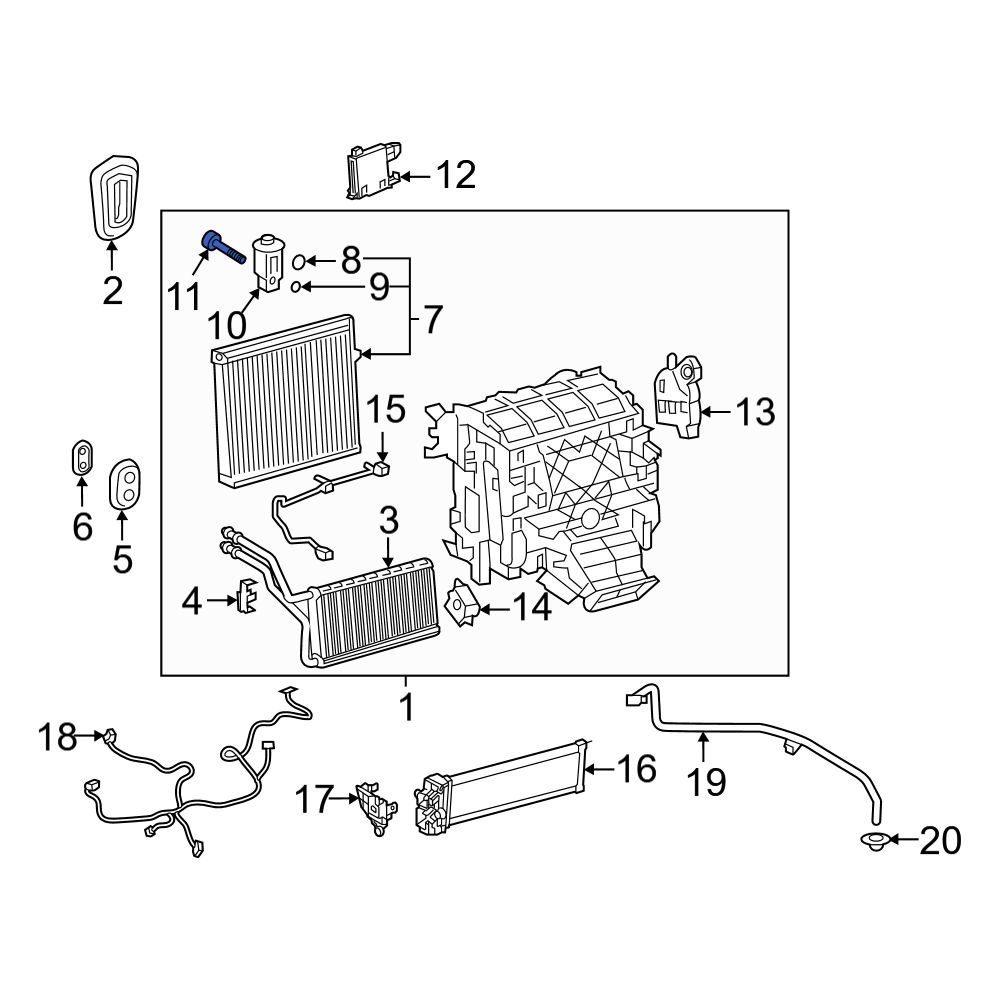 Lexus OE 9009904542 A/C Expansion Valve Bolt