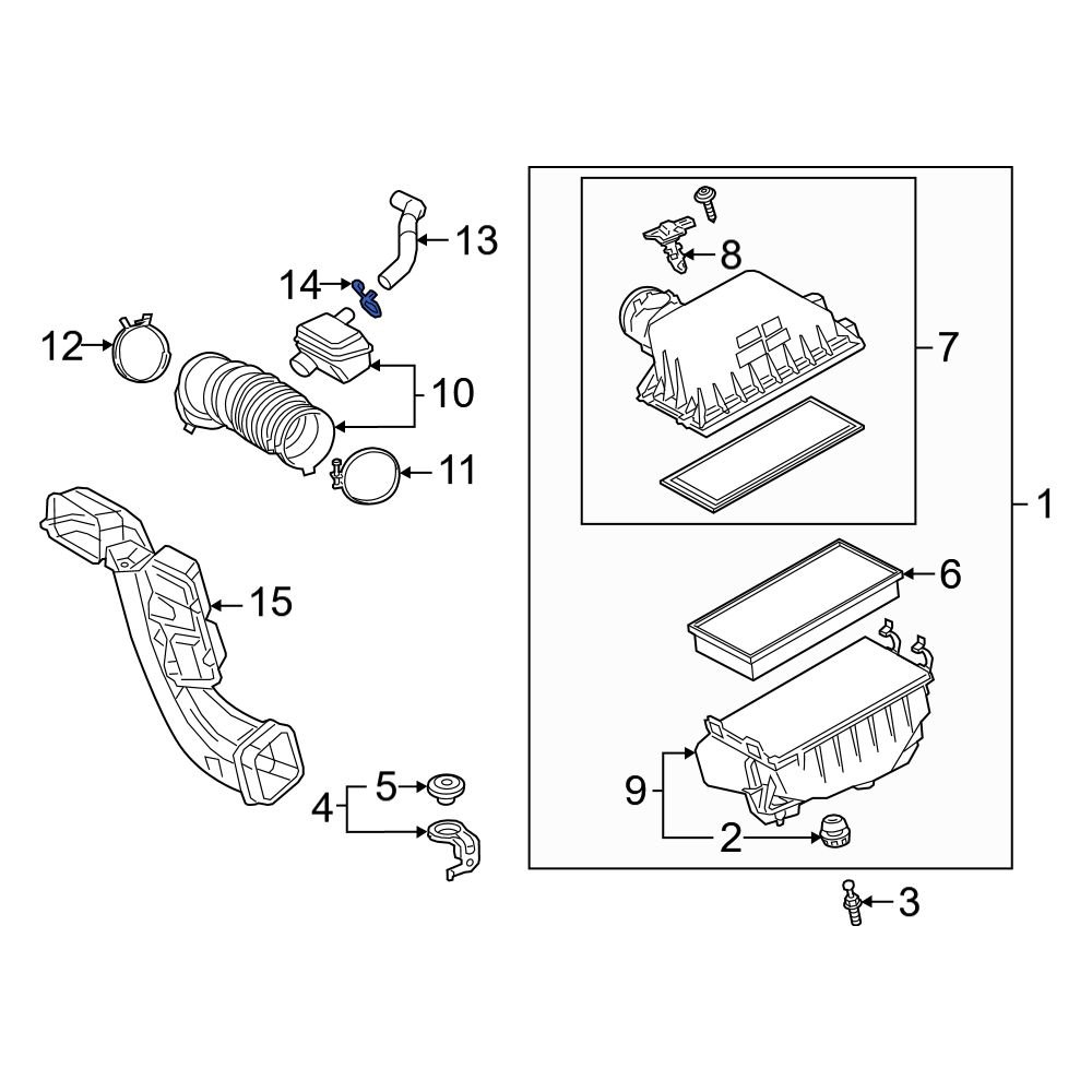 Lexus OE 9046721004 PCV Valve Hose Clamp