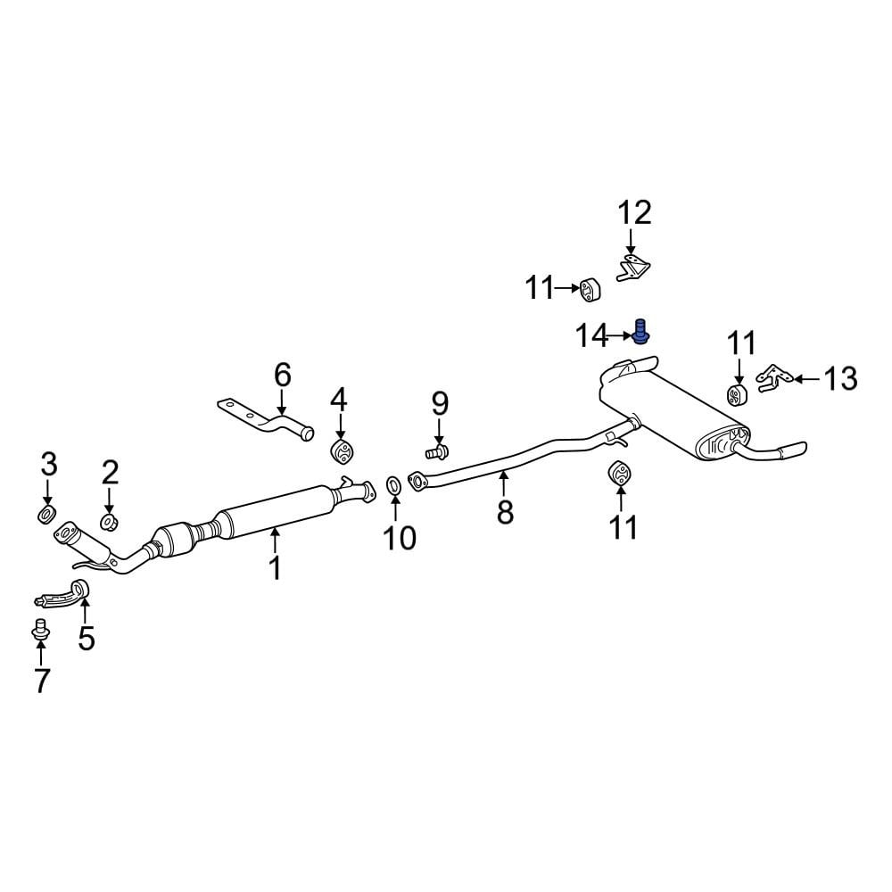 Lexus OE 90105A0360 Exhaust System Hanger Bolt