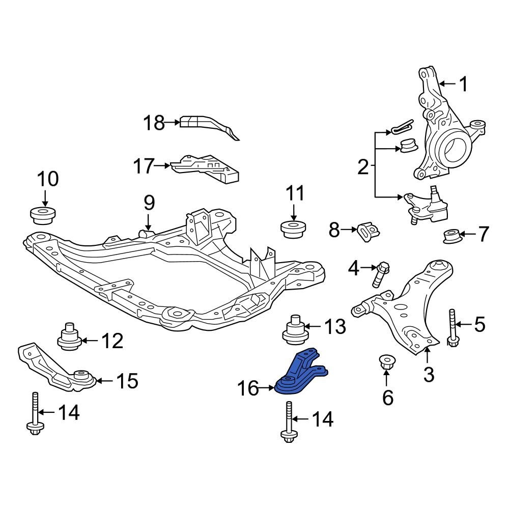 engine cradle replacement