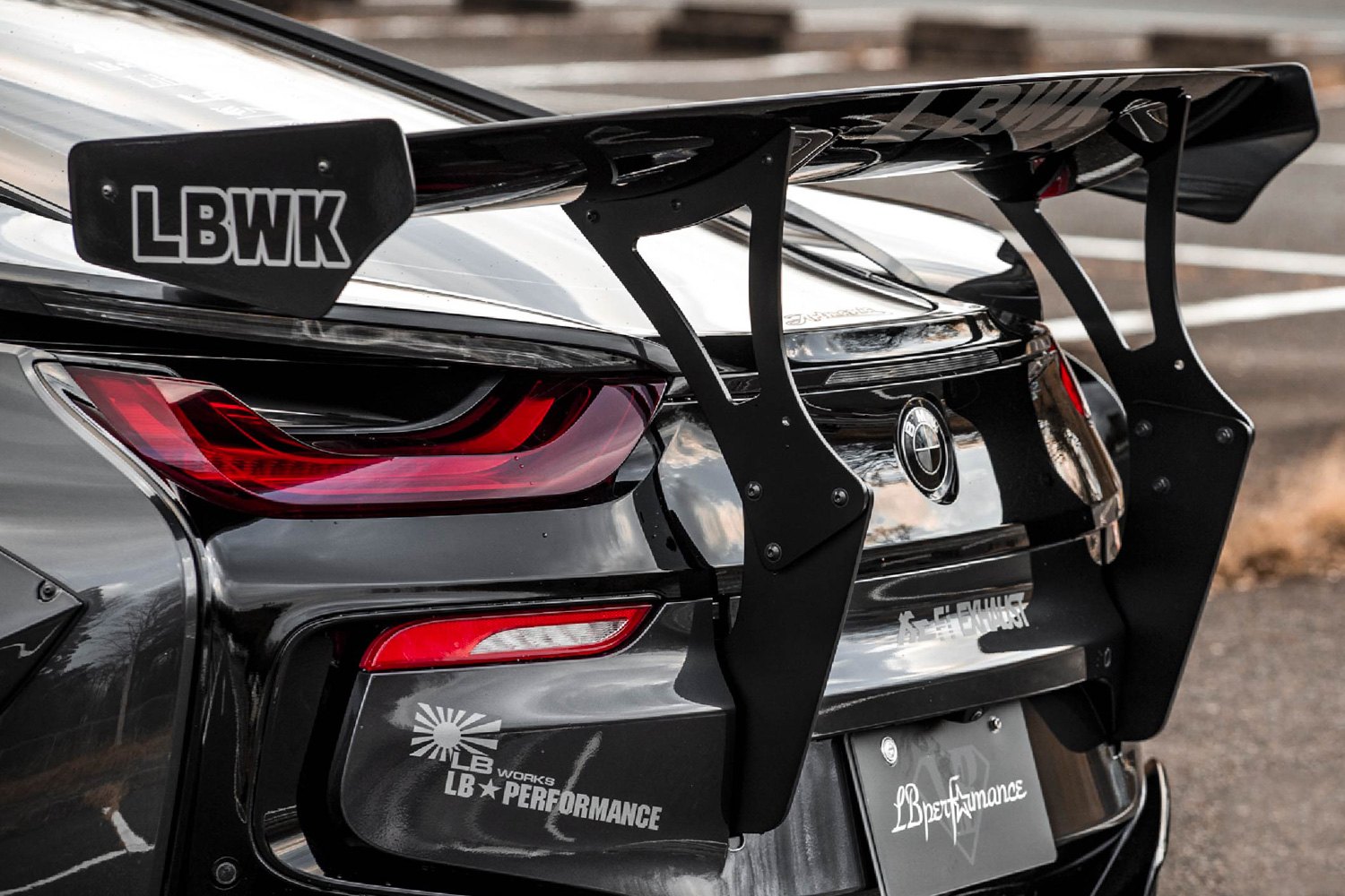 Liberty Walk® BMW-I8-2-KIT-FRP - LB Works™ Version 1 Fiberglass Complete Body Kit (Unpainted)
