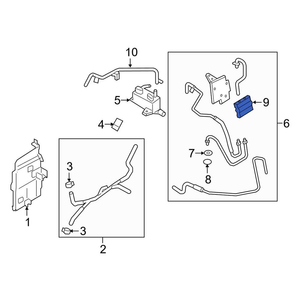 Lincoln OE DG9Z7H322A Automatic Transmission Oil Cooler Control Valve
