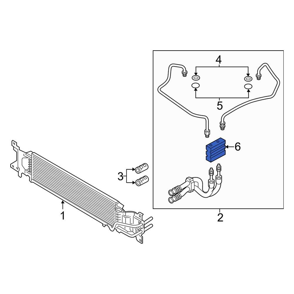 Lincoln OE DG9Z7H322A Automatic Transmission Oil Cooler Control Valve