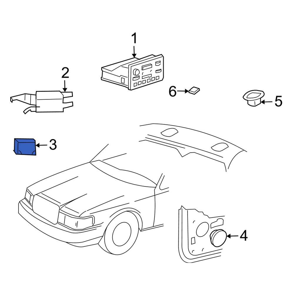 Lincoln OE 3W1Z18B849AA - Radio Amplifier