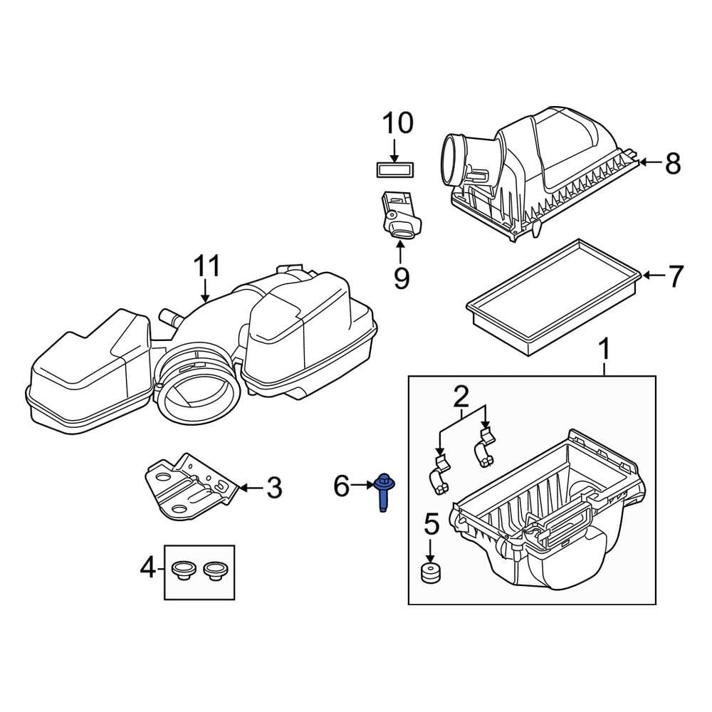 Lincoln OE W711655S300 - Mass Air Flow Sensor Bolt